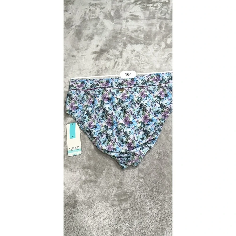 Sunset California Bikini Swim Bottom Women's‎ Size 14 Monaco Summer Lovin NWT